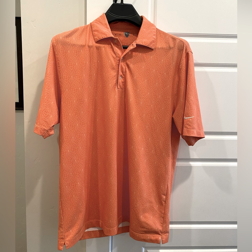 Orange Nike Golf Polo